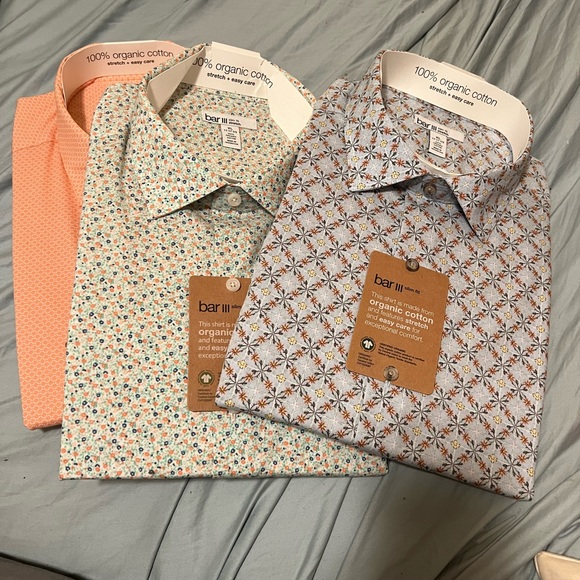 Bar III Other - Three brand new mens shirts 100% cotton